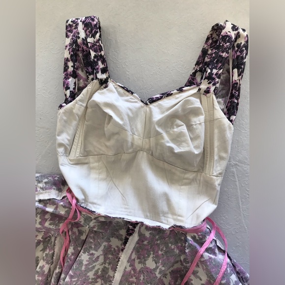 Gorgeous Vintage 1950s 50s Floral Bombshell Dress Full Skirt - Picture 16 of 16